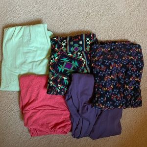 5 pairs Lularoe TC Leggings